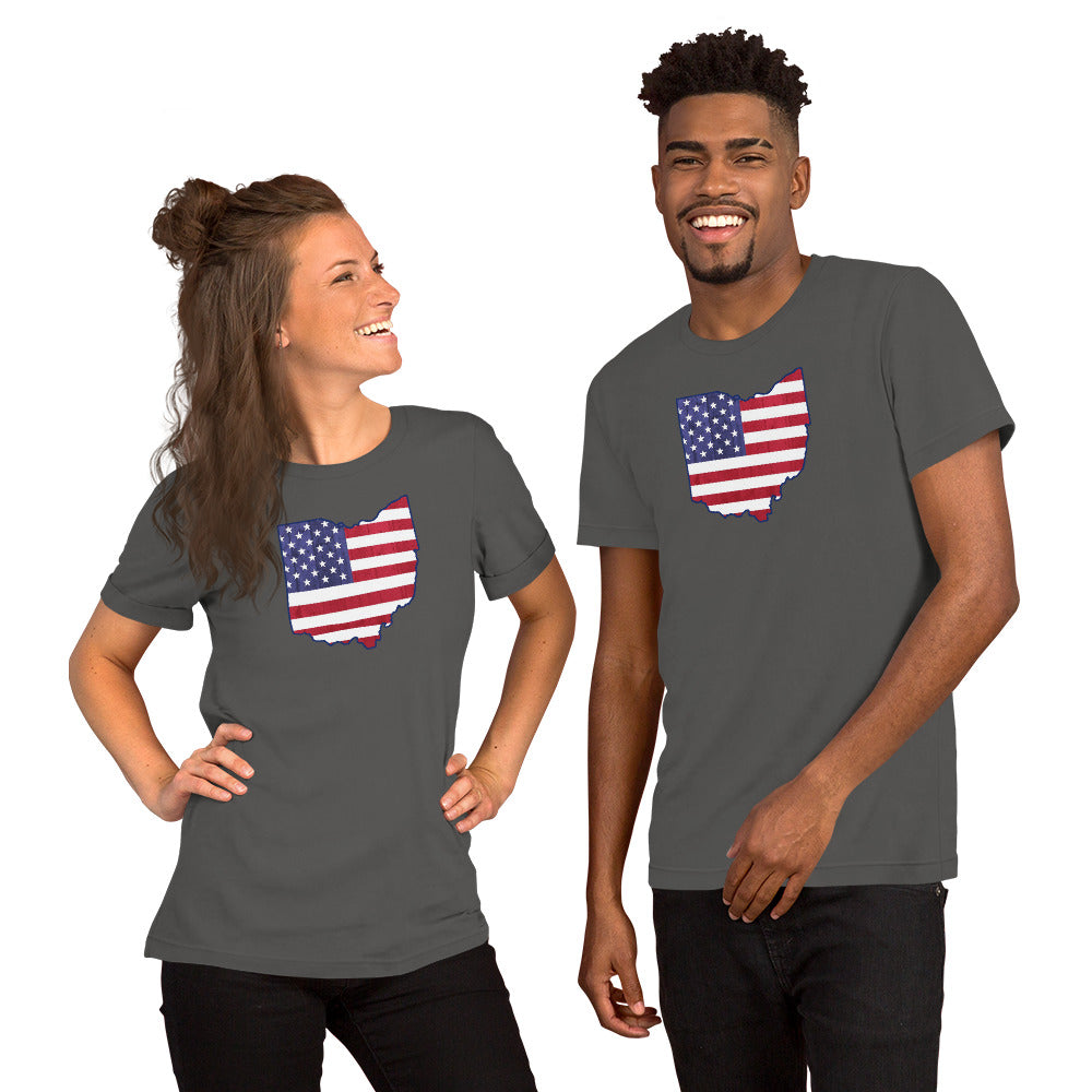 OH USA Flag - Unisex t-shirt