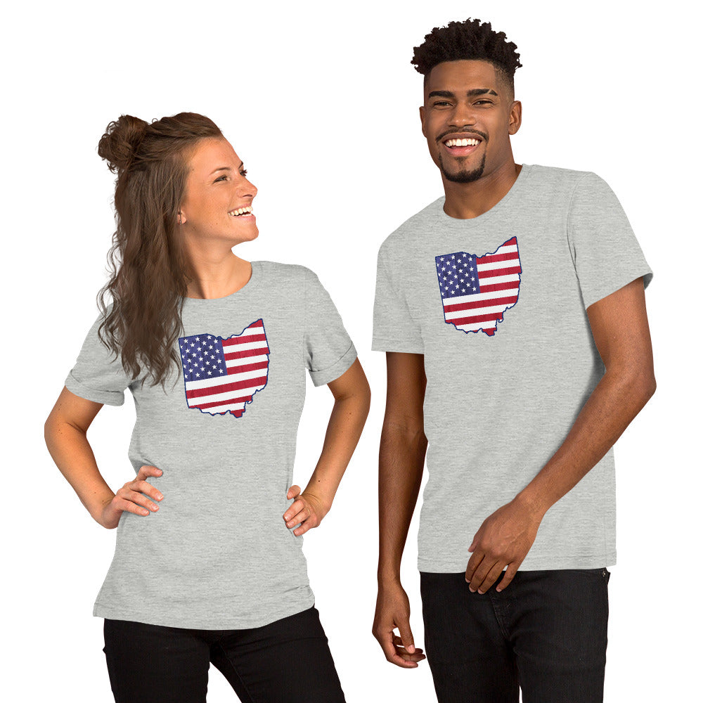 OH USA Flag - Unisex t-shirt