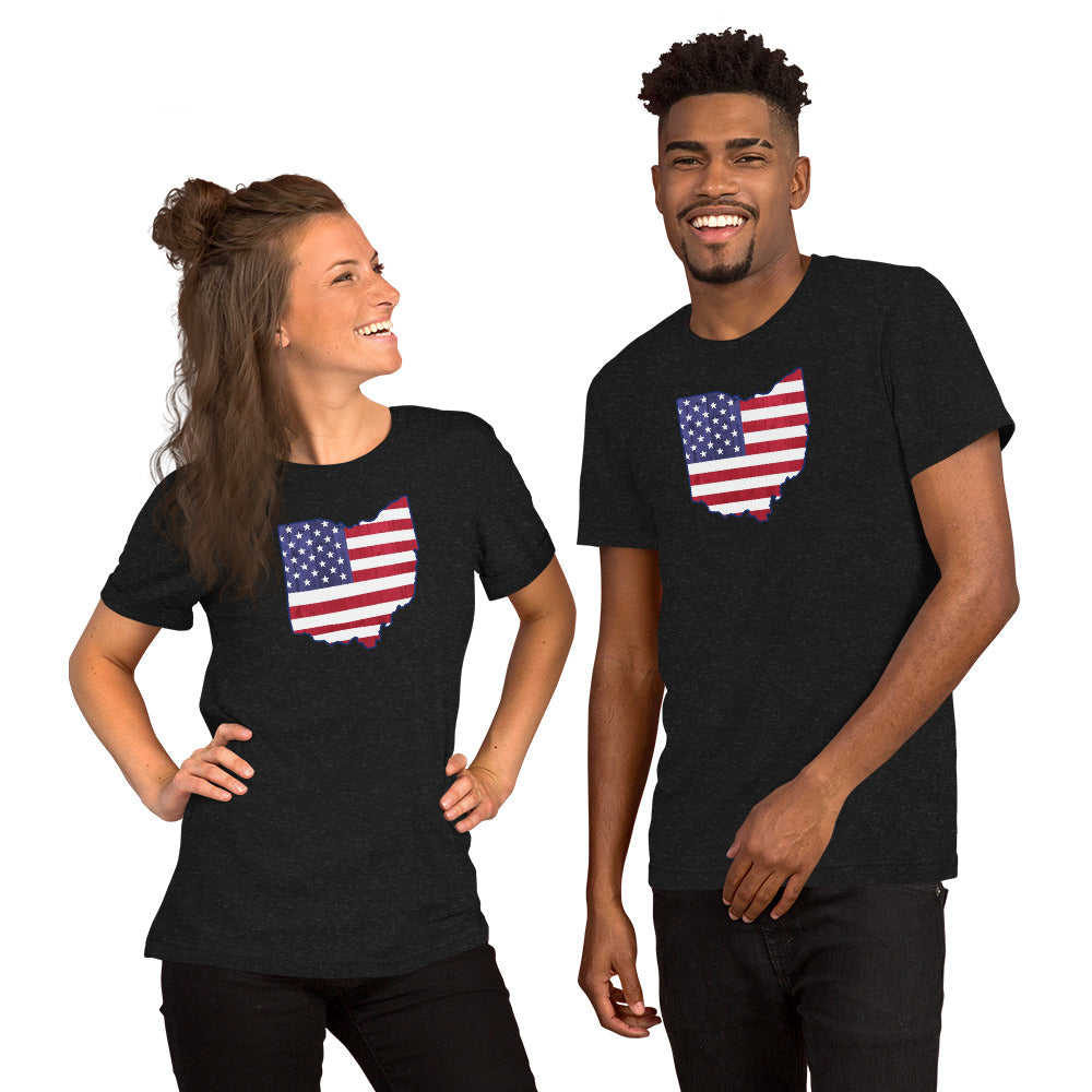 OH USA Flag - Unisex t-shirt