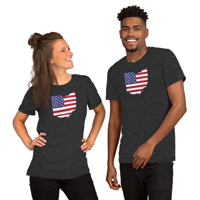 OH USA Flag - Unisex t-shirt