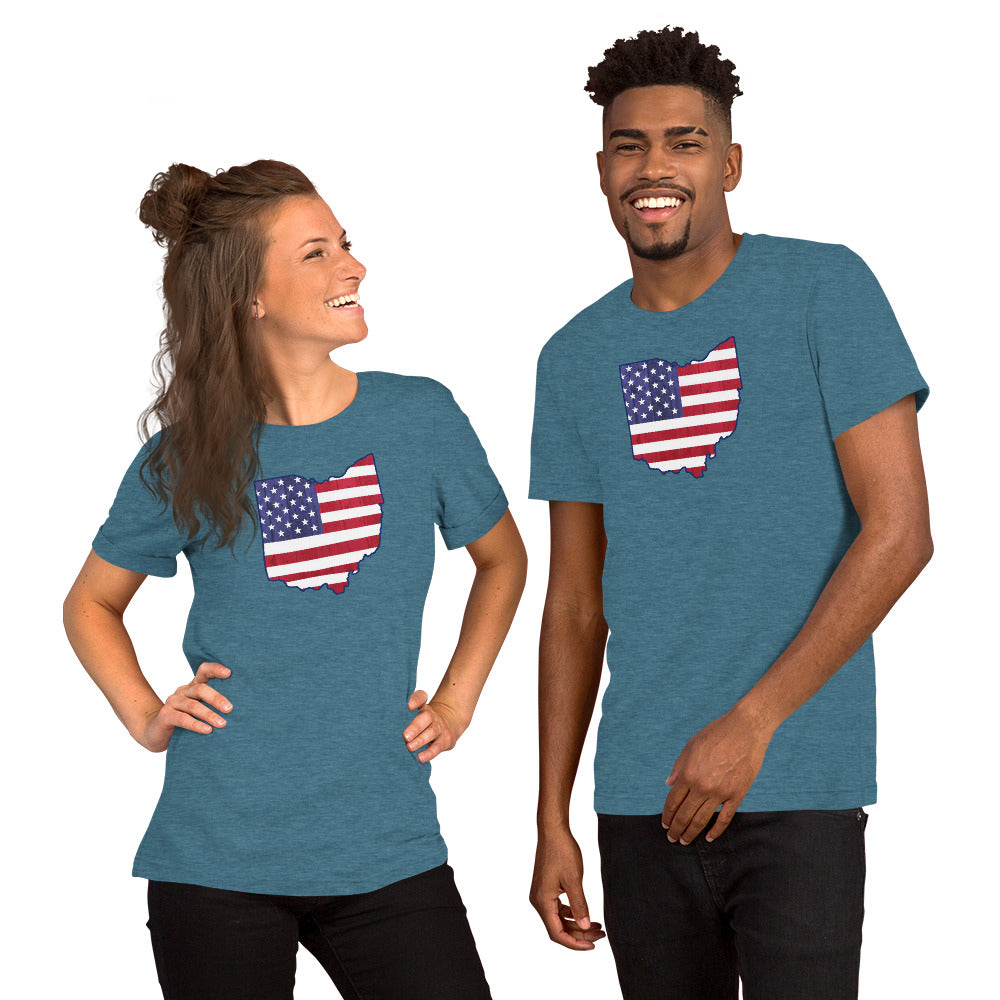 OH USA Flag - Unisex t-shirt