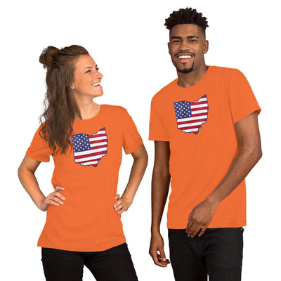 OH USA Flag - Unisex t-shirt