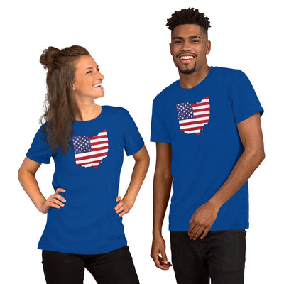 OH USA Flag - Unisex t-shirt